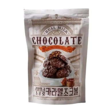 리얼 밀크 초콜릿 카라멜 초코볼 이미지